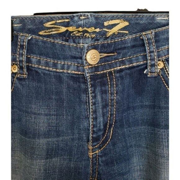 Seven7 Women's Low Rise Straight Leg Denim Cropped Jeans Size 14 NWOT - Picture 3 of 8